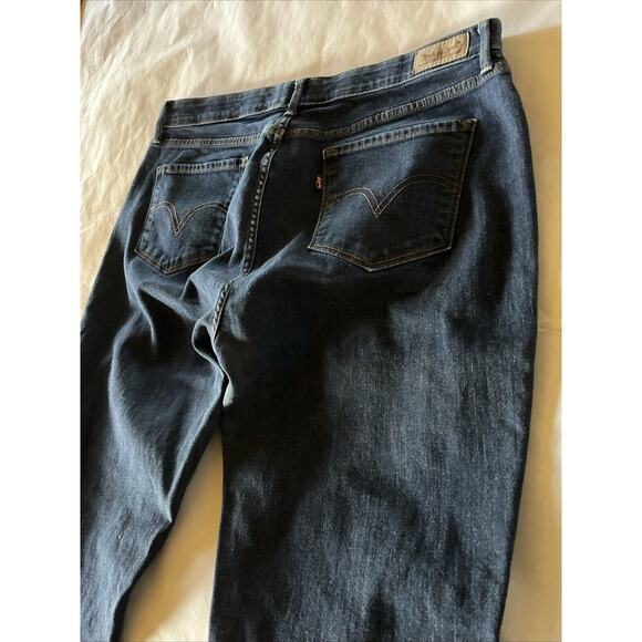 Levi’s Jeans Womens Size 16 33x32 Perfect Waist 525 Dark Wash Blue 35x31 Fit EUC - Picture 13 of 14